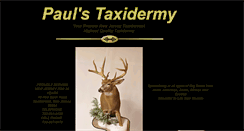 Desktop Screenshot of paulstaxidermy.net