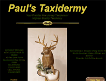 Tablet Screenshot of paulstaxidermy.net